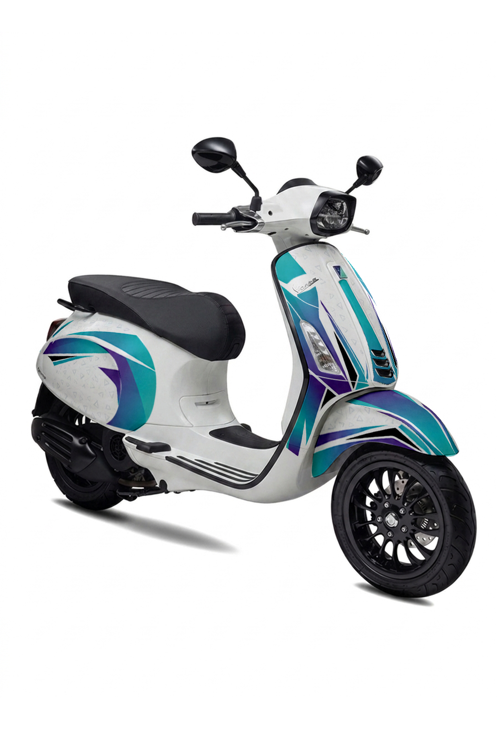 Hex Grid stickerset voor Vespa Sprint