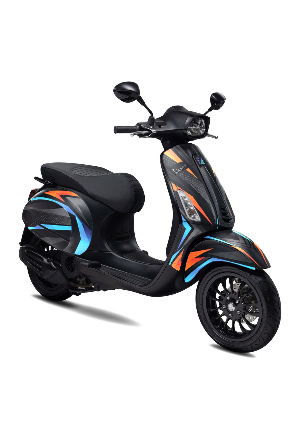 Chrome Line stickerset voor Vespa Sprint