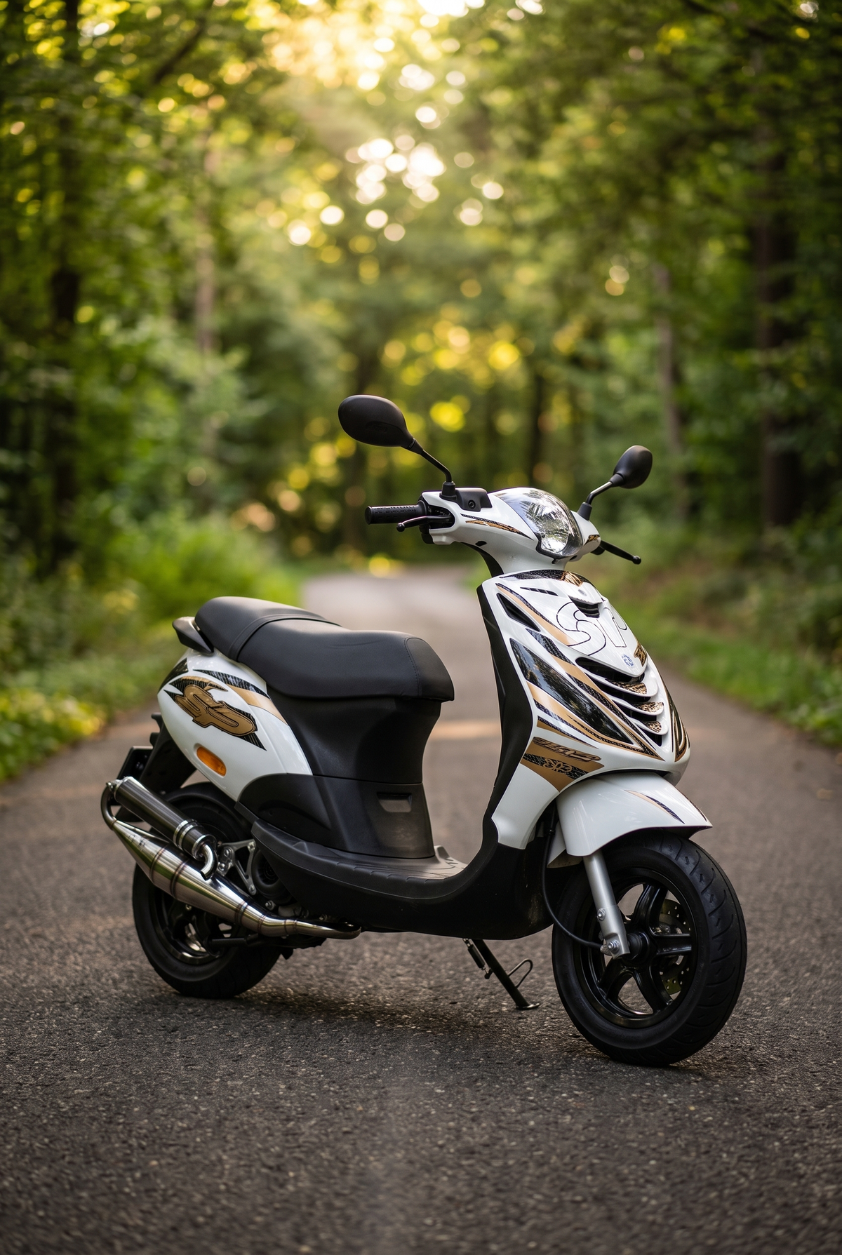 Midnight Ride Premium stickerset voor Piaggio Zip SP – productfoto