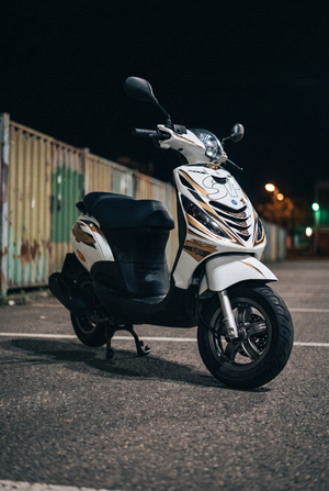 Midnight Ride Premium stickerset voor Piaggio Zip SP – productfoto
