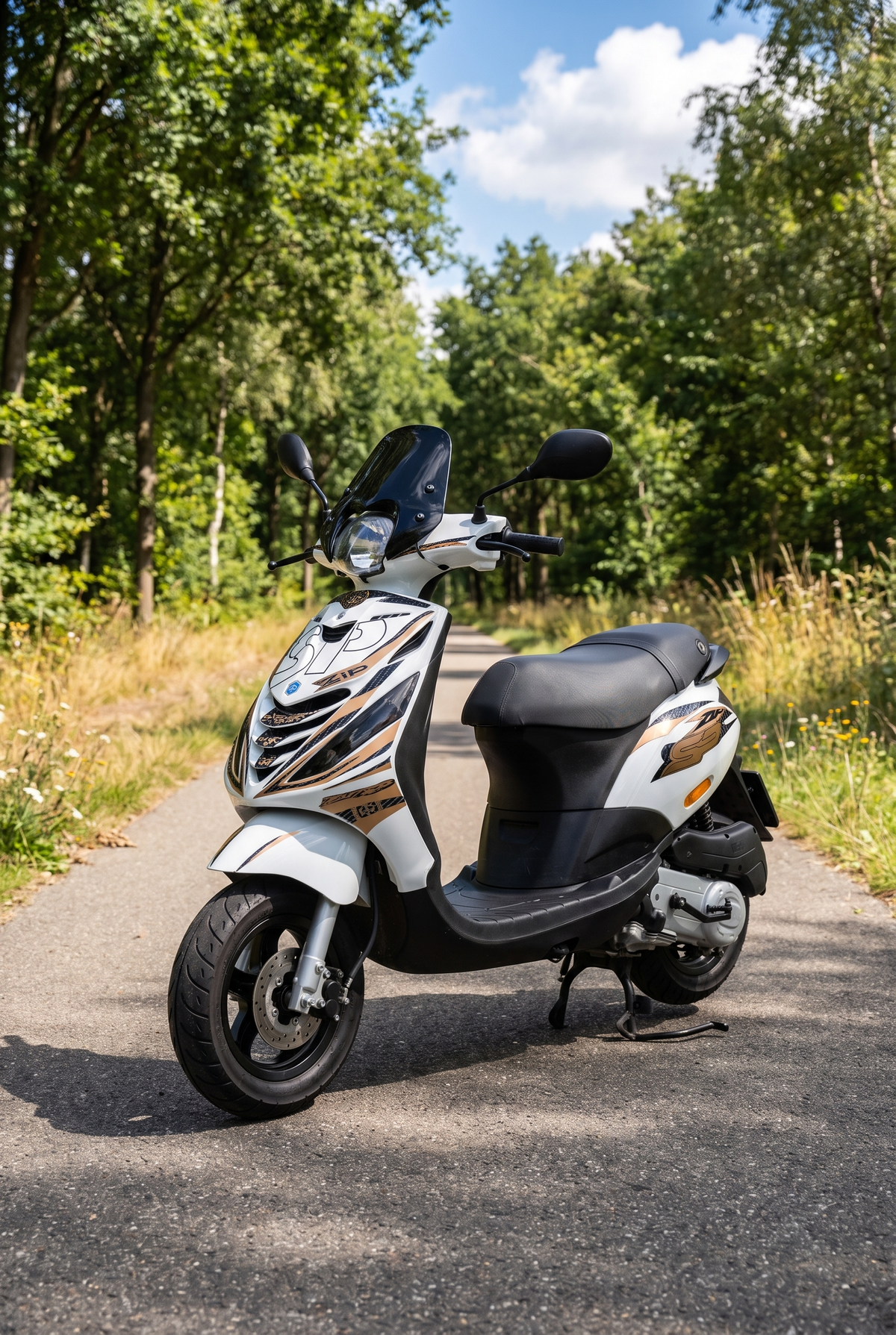Midnight Ride Premium stickerset voor Piaggio Zip SP – productfoto