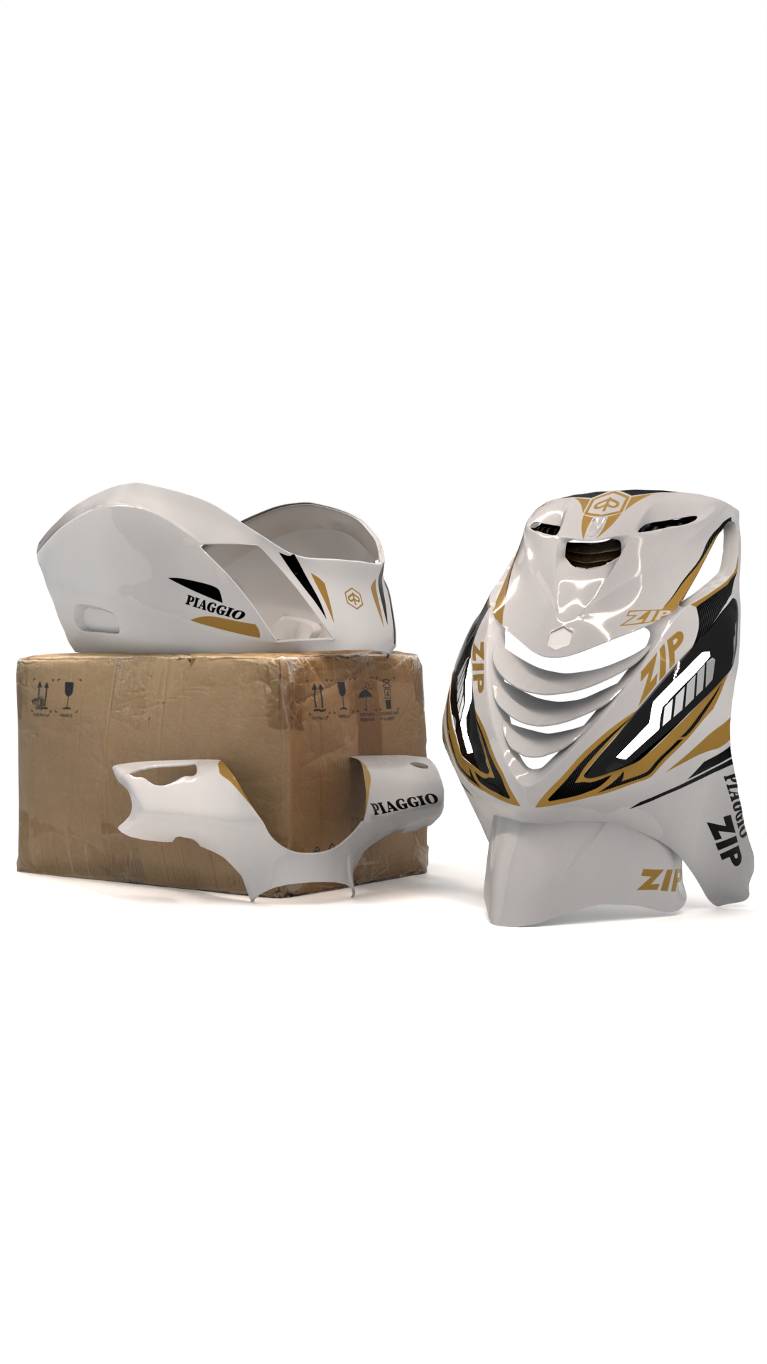 Sporty Carbon X - Piaggio Zip SP Graphics Kit